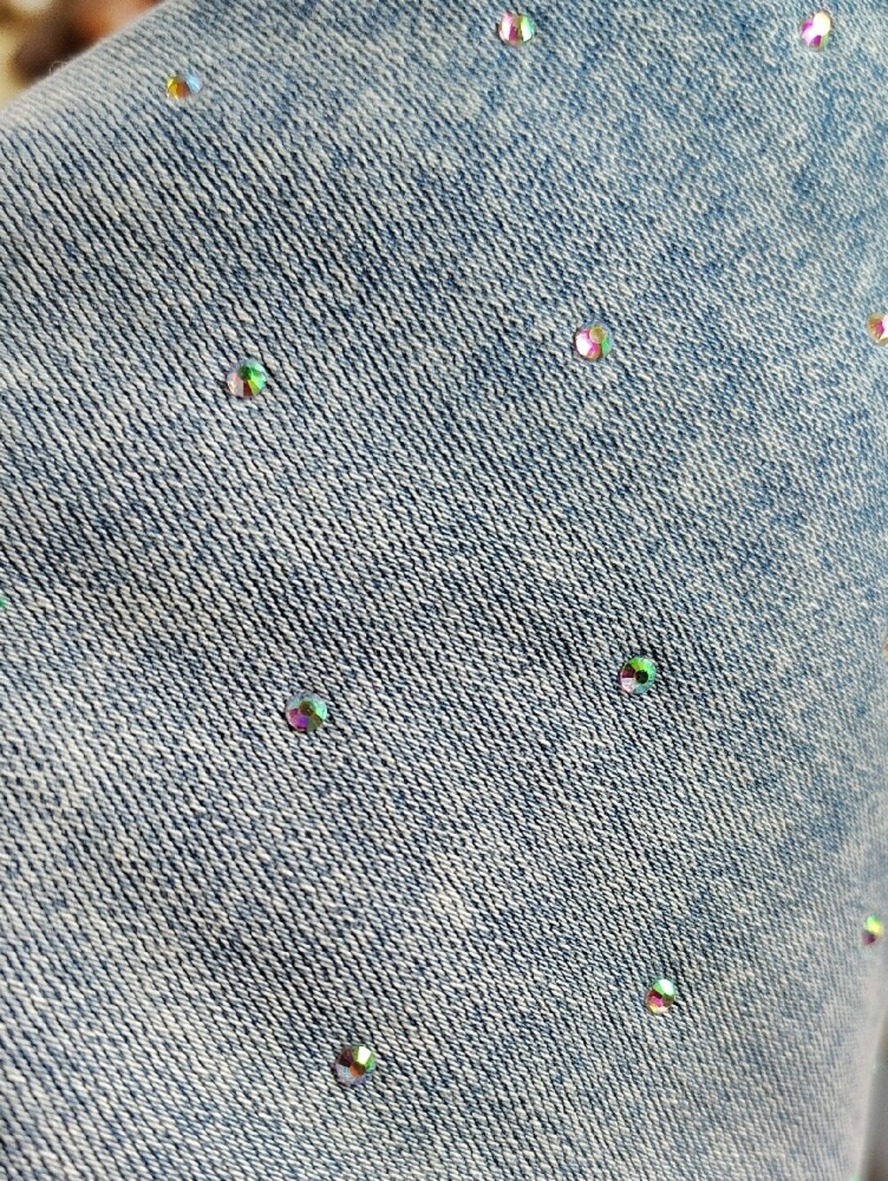 Bombshell Light Blue Rhinestone Jeans - Picture 10 of 10
